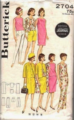 butterick 2704 upcycle pillowcase to blouse