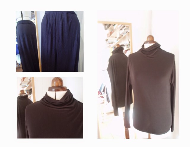 skirt upcycle to long sleeve tee