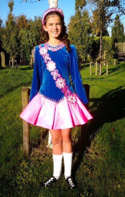 replacing the skirt of an irish dancing dress