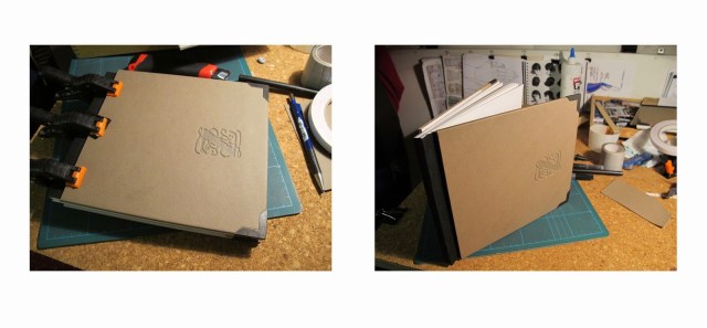 upcycle swatch book to sketch book