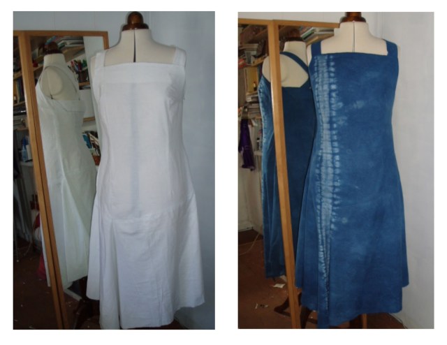 sheet dress shibori
