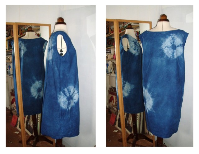 sheet shibori dress vogue 2690 calvin klein