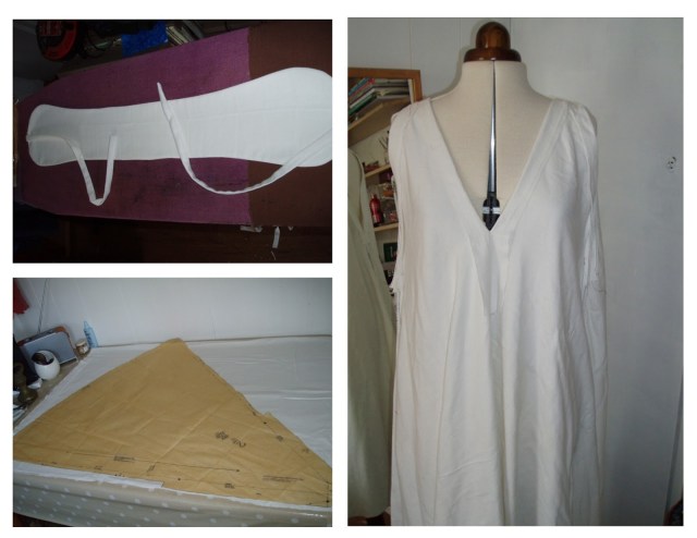 vogue 7568 shibori sheet dress