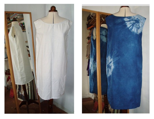 sheet shibori dress vogue 2690 calvin klein