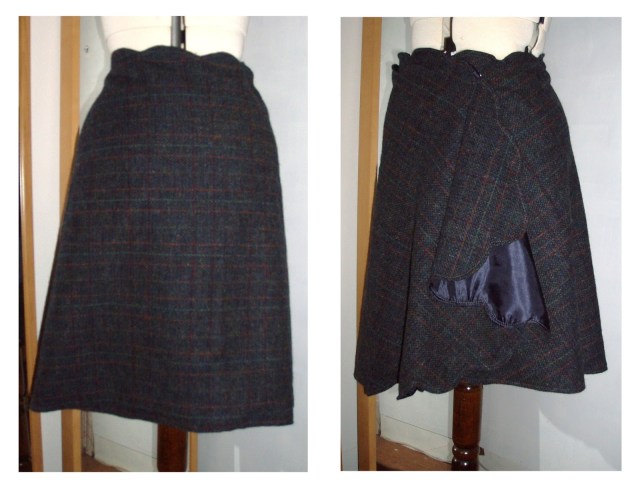 martha stewart no sew wrap skirt in tweed