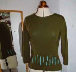 upcycle sweater, refashion sweater, sweater remade