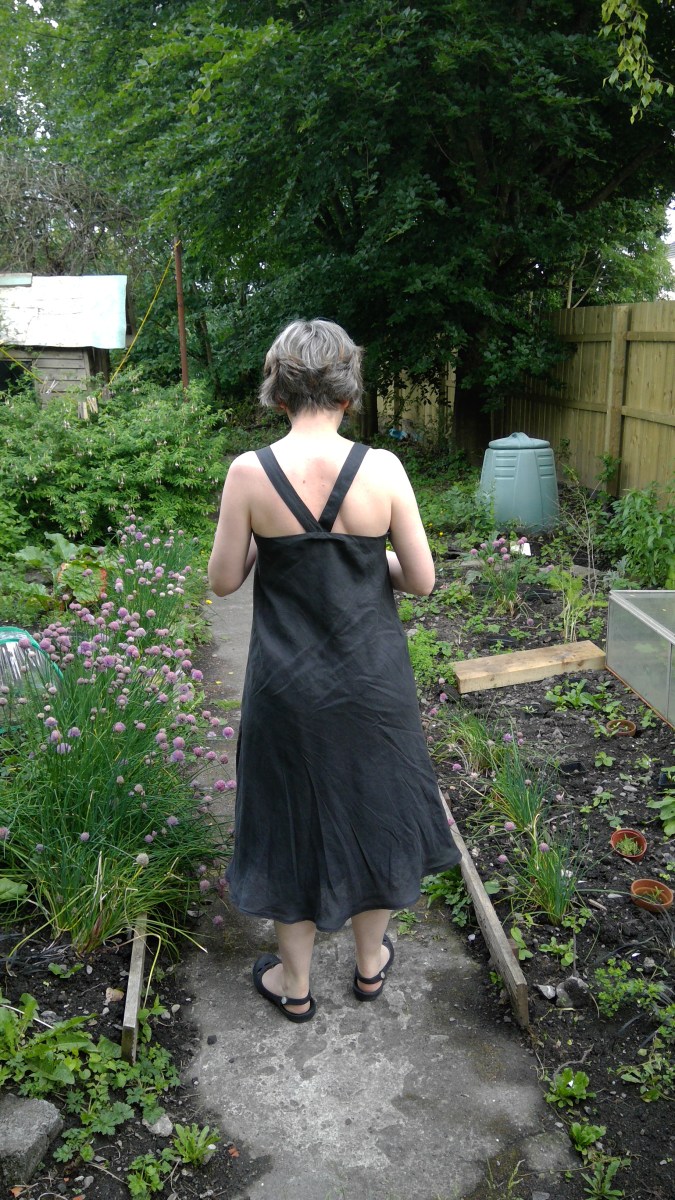 skirt upcycle to dress