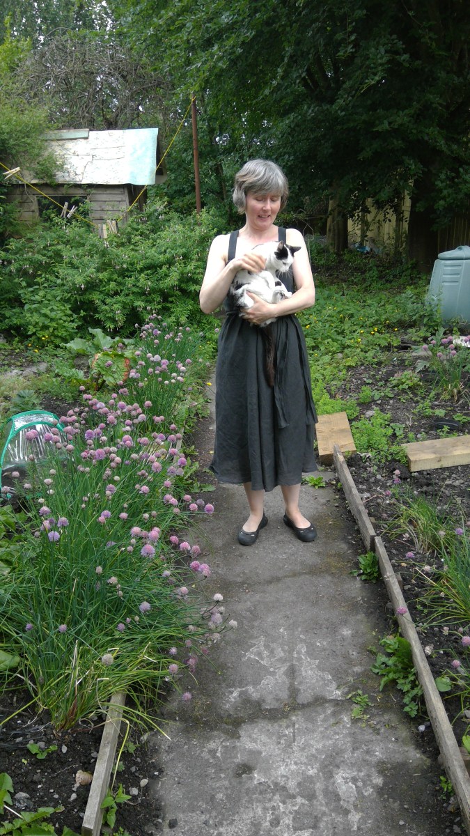 skirt upcycle to dress