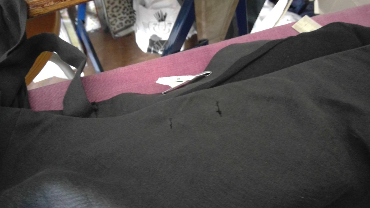 skirt upcycle to dress