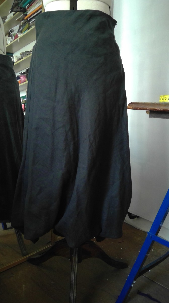 skirt to dress upcycle