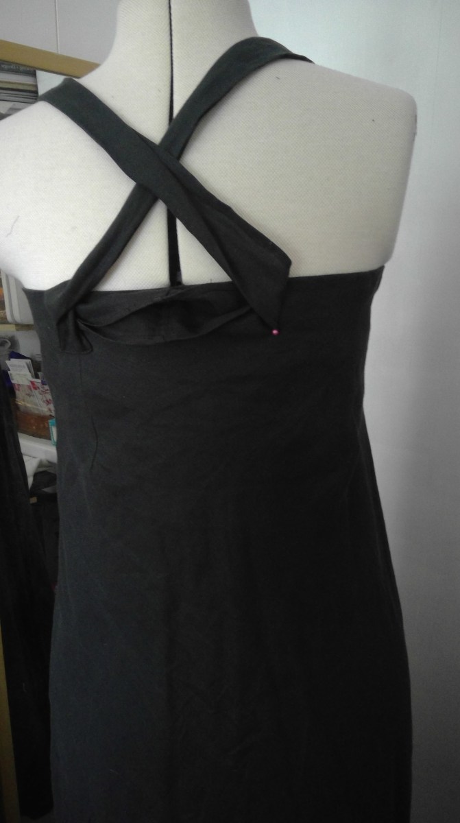 skirt upcycle to dress