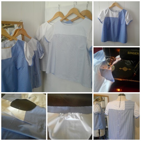 shirt blouse - upcycle shirt