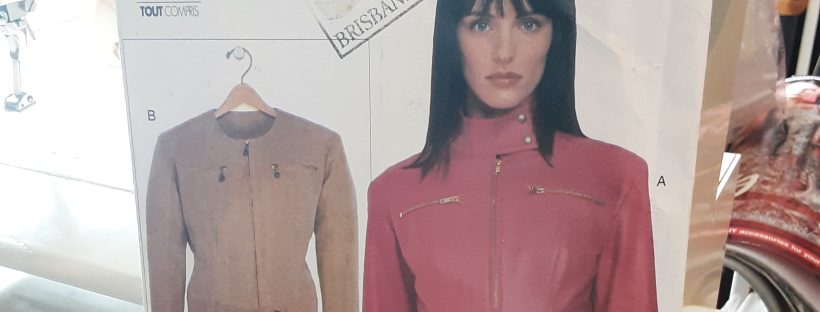 Business Jacket upcycle to biker jacket